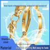 New Heart-Shaped Stainless Steel Bracelet – Girls' Light Luxury, Stylish & Non-Fading