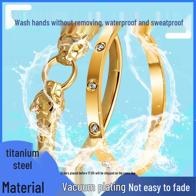 New Heart-Shaped Stainless Steel Bracelet – Girls' Light Luxury, Stylish & Non-Fading
