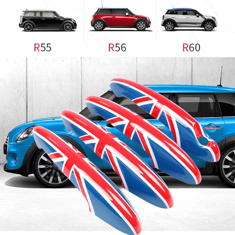 2Pcs Vehicle Inner Door Handle Cover Front/Rear Inner Armrest Decor for MINI for Cooper R50 R56 R60