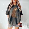 Leopard Shirt Retro Boho TShirt Unisex Trendy Aesthetic Shirt Oversized Graphic Tee