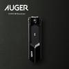 AUGER Nail Medium Revolver Corporation AUGER Nail Stainless for Hands and 1 Piece Clippers, (Kai Clippers, Medium, Steel, Men's Feet) (x 1)
