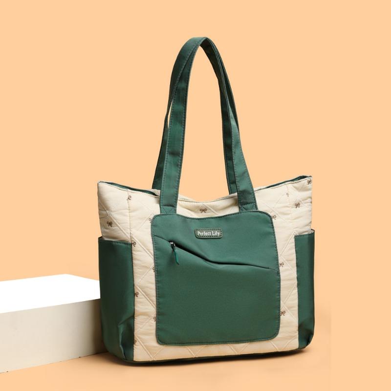 Hot-selling women's handbags, quilted tote bags, autumn and winter new shoulder bags, large-capacity commuter backpacks