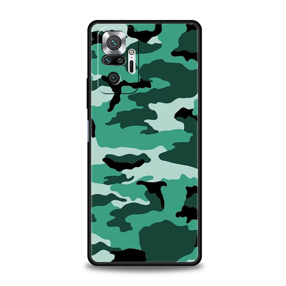 Camouflage Camo Military Army Phone Case For Xiaomi Redmi Note 13 12 5G 11 10 Pro Plus 4G 9S 9 8 7 9T 13C 10C 9C 9A Soft Cover