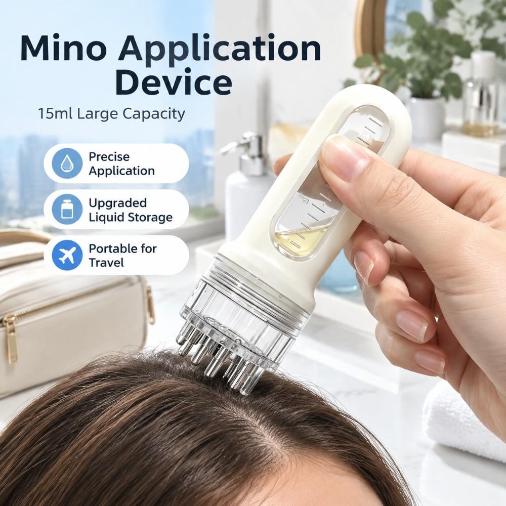 15ml Capacity Scalp Applicator Mini Essential Oil Massager Scalp Oil Applicator Scalp Care