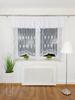 Ready-made Curtain Made of a 300x160 Cm Marquisette with White Guipure Lace