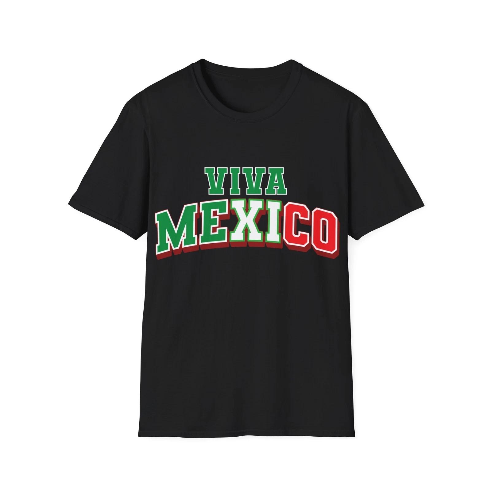 Viva Mexico Unisex Softstyle T-Shirt Fiesta Forever Hispanic Heritage Month Tee M