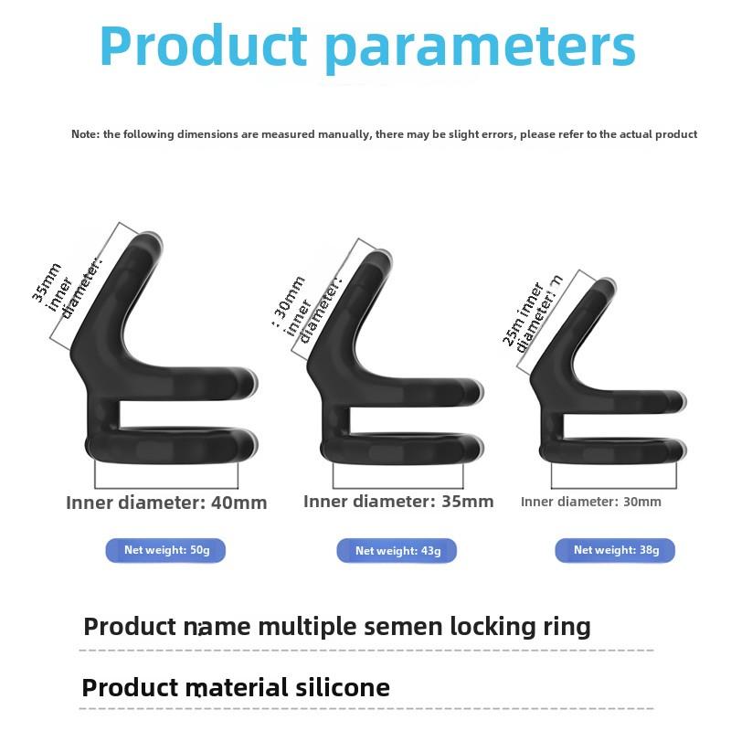 Male Scrotum Penis Ring Silicone Stretchy Cock Ring Delay Ejaculation Cock Scrotal Binding Ring Sex Toys for Man Adult Product