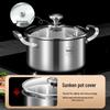 316L Stainless Steel Soup Pot with Handles - Non-Stick for Steaming, Cooking, and Stewing On Induction Cookers