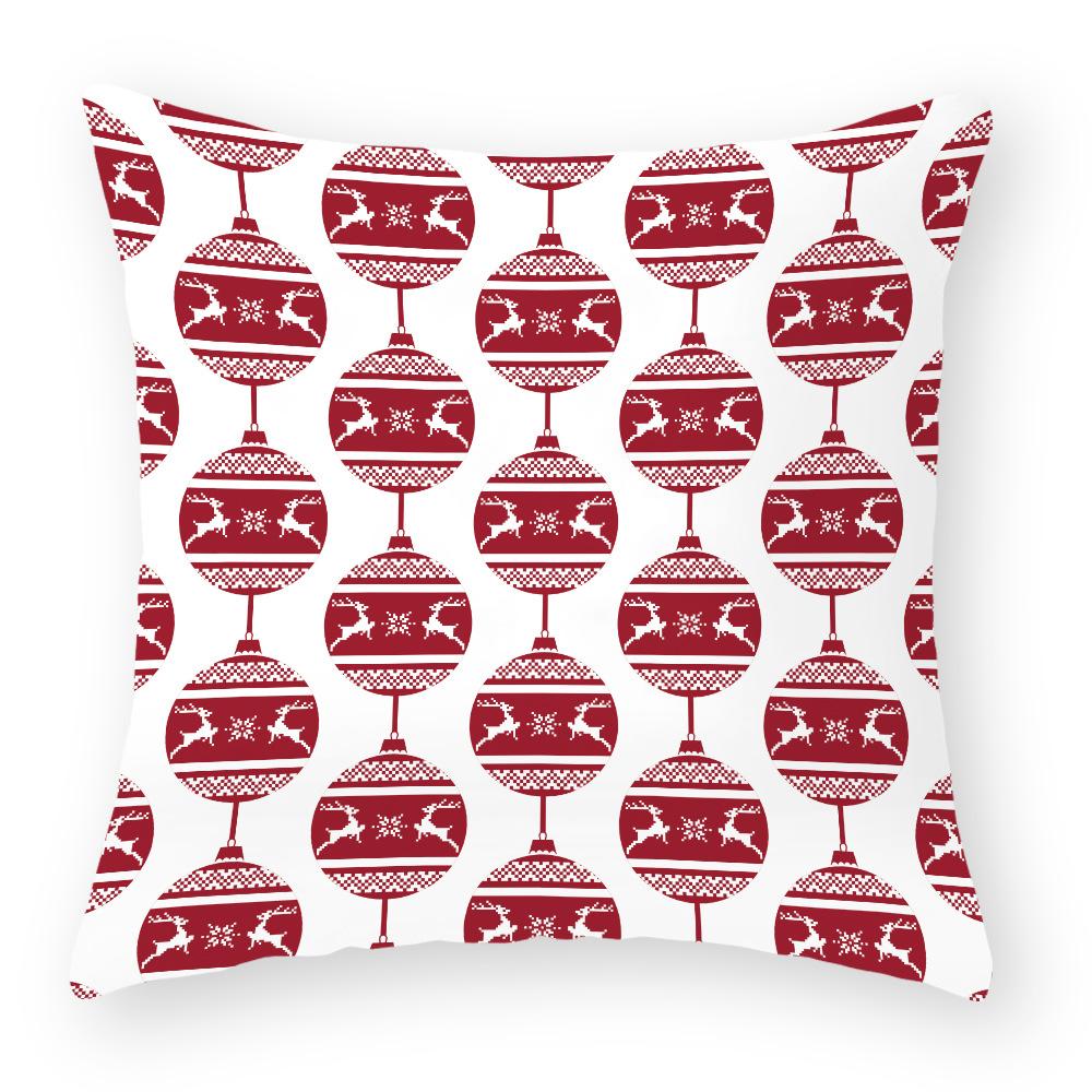 Kissenbezug aus Baumwolle und Leinen Weihnachtskissenbezug Nachttischkissenbezug Feiertagskissenbezug