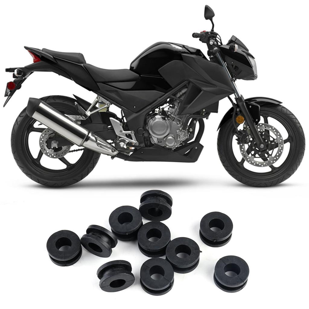 Motorcycle Rubber Grommets, High Precision Lightweight ABS 10