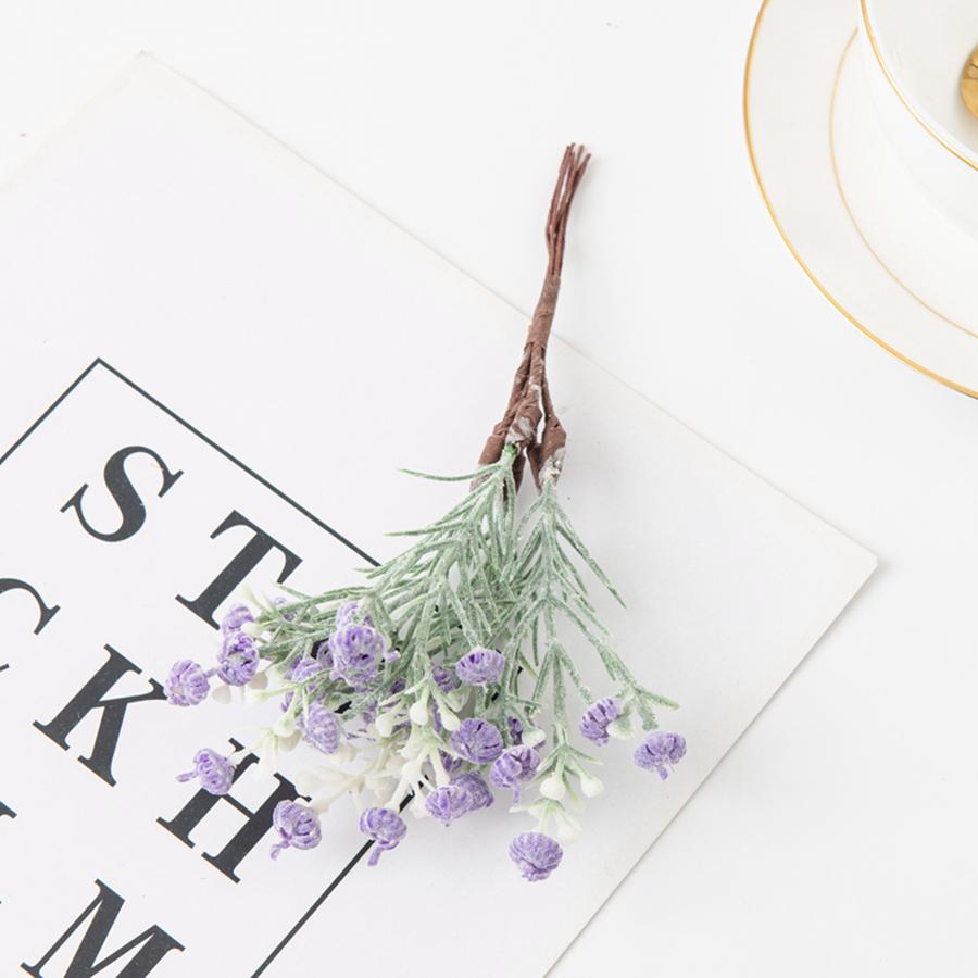 

6 шт. Искусственные растения Фиолетовая пластиковая гипсофила Сделай сам Рождественский венок Аксессуары для домашнего декора Скрапбукинг Свадебные искусственные цветы фиолетовый