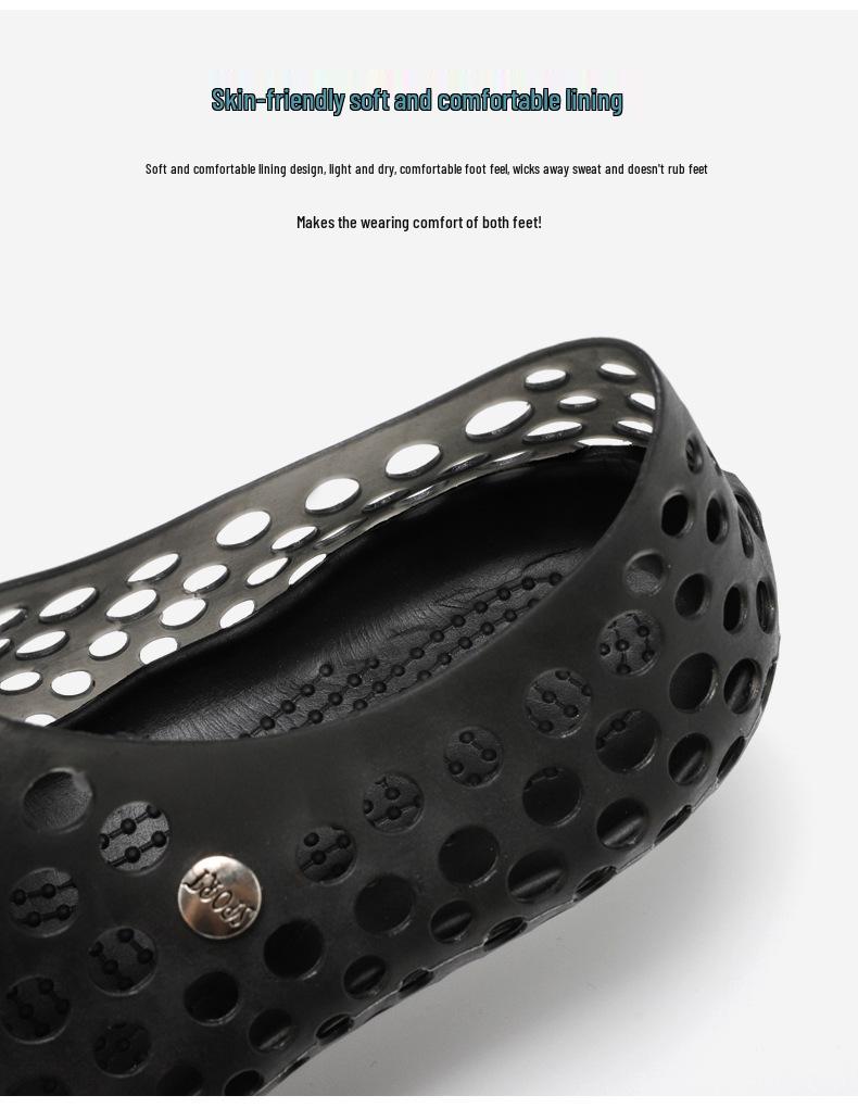 Vietnam Crocs Unisex Summer Beach Shoes, Non-slip Closed-toe Sandals for Men and Women