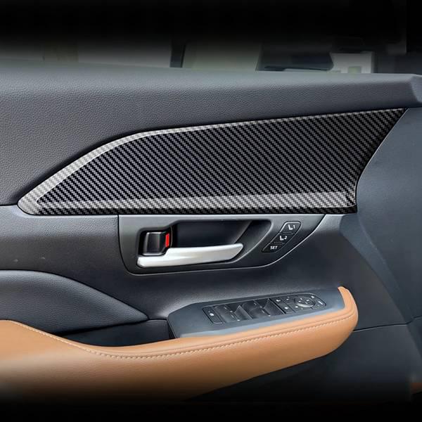 1 Pair Carbon Fiber Pattern ABS Interior Trim for Toyota Gra