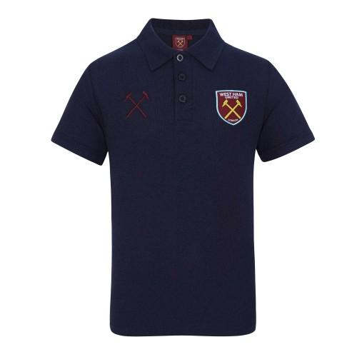 West Ham United FC Mens Crest Polo Shirt