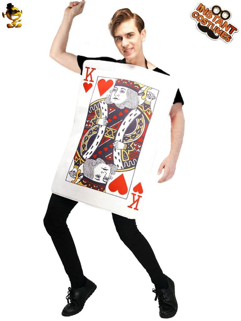 Poker Card Couple Outfits: Queen of Hearts, Jack of Spades, King of Hearts - Funny Unisex Party Clothes