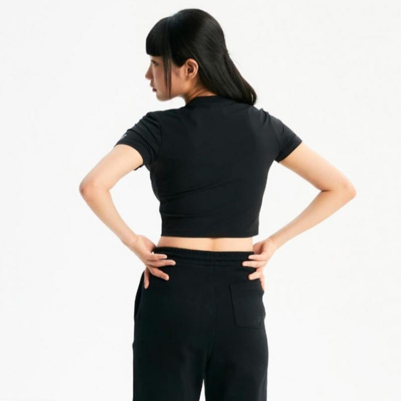 New Balance Tee Rqk Nbnee2w422 19 Women S Semi Crop Tight Short Sleeve Tee  Slim