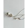 Silver Ball Long Necklace_Mvn63