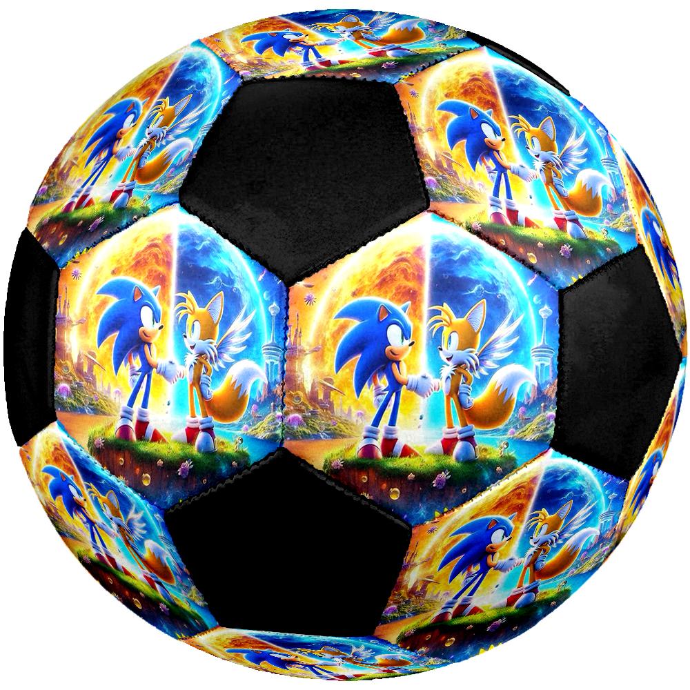 Sonic Theme Size 5 Soccer Ball, Suitable for Both Indoor and Outdoor Matches, a Gift Suitable for Everyone.