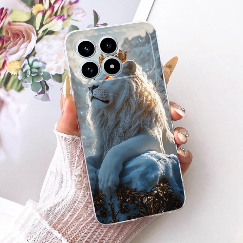 For Xiaomi Poco F8 Pro Case Cute Lion Fashion Painted Cover Soft Slim Phone Case For Xiaomi Poco F8 Ultra F8Pro F8Ultra 5G Shell