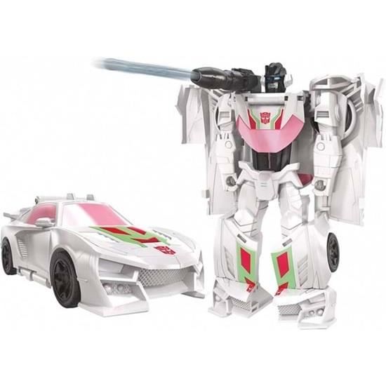 Transformers Cyberverse 1-stegsväxlingsrobot actionfigur med hjuljack