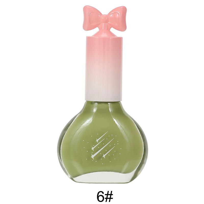 Nail Polish No Bake Oily Fast Drying Non-tearable Nude Color Long Lasting Waterproof Nail Polish