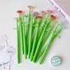 Quick-dry Rose Gel Pen Simulation Flower Writing Pen Multifunctional Ballpoint Pen  Gift