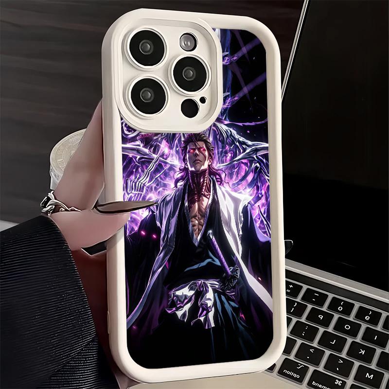 Phone Case for iPhone 17 Air 16E 15 16 Pro Max Bleach Aizen Sousuke Cover 14 Plus 13 12 Mini Soft Shell Silicone Fundas