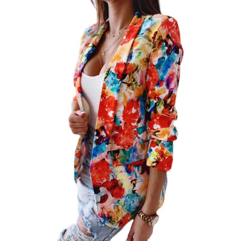 2022 Women's Floral Spring Suit Jacket