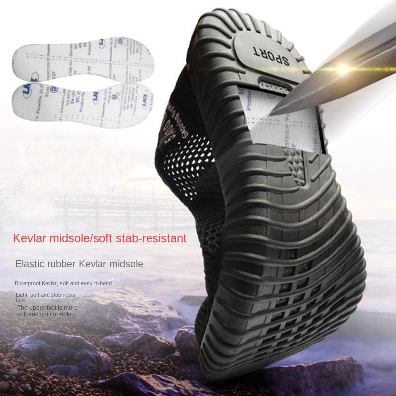 Labor Insurance Shoes, Smash-proof and Puncture-proof Safety Shoes, Breathable and Deodorant Work Shoes