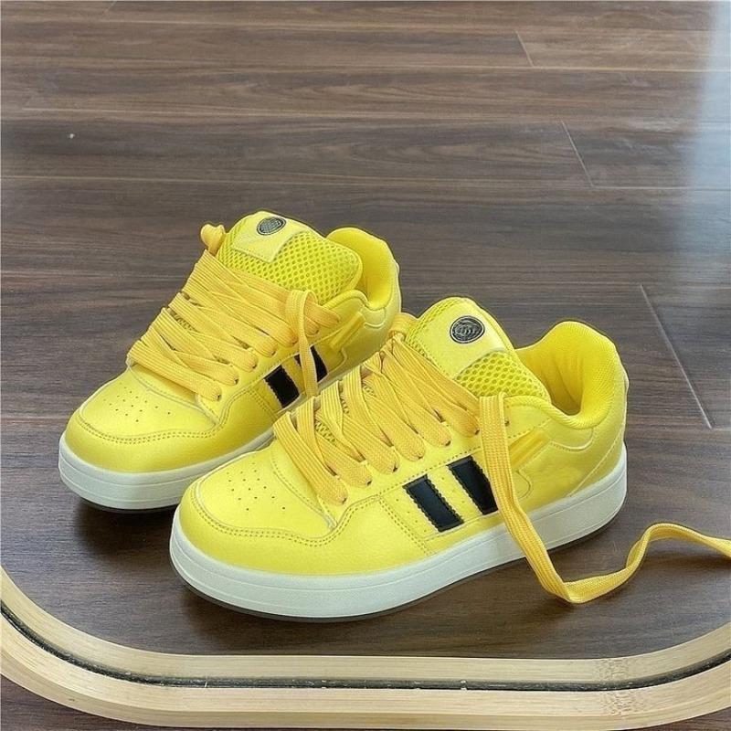 Platform white shoes new retro niche versatile casual versatile student sports bread shoes women