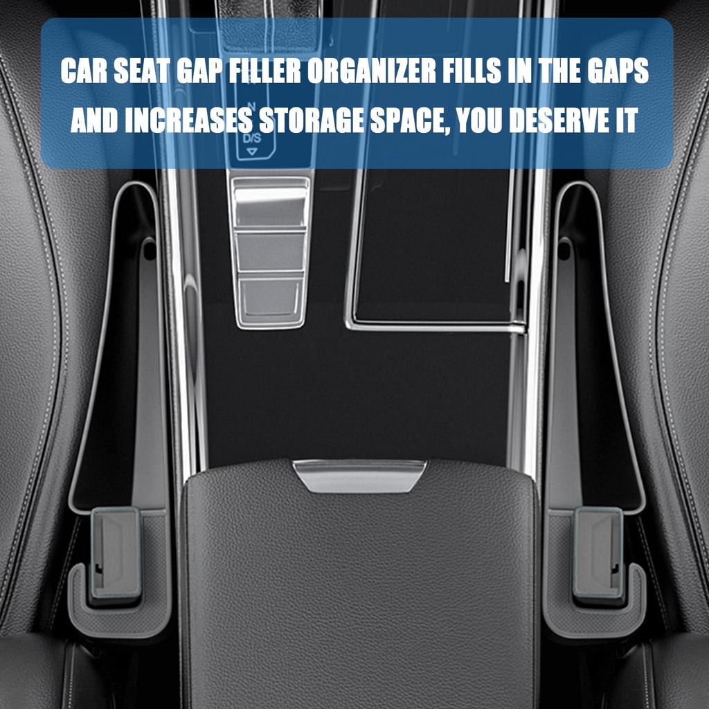 2Pcs Short Car Seat Gap Filler Seat Crevice Storage Box Bag Between Seats Console Organizer Decoration Interior Auto Accessories