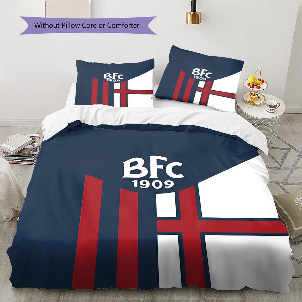 Bologna2 Pattern Bedding Quilt Set Home Decoration Gift (1 * Duvet Cover + 2 * Pillowcase Without Core)