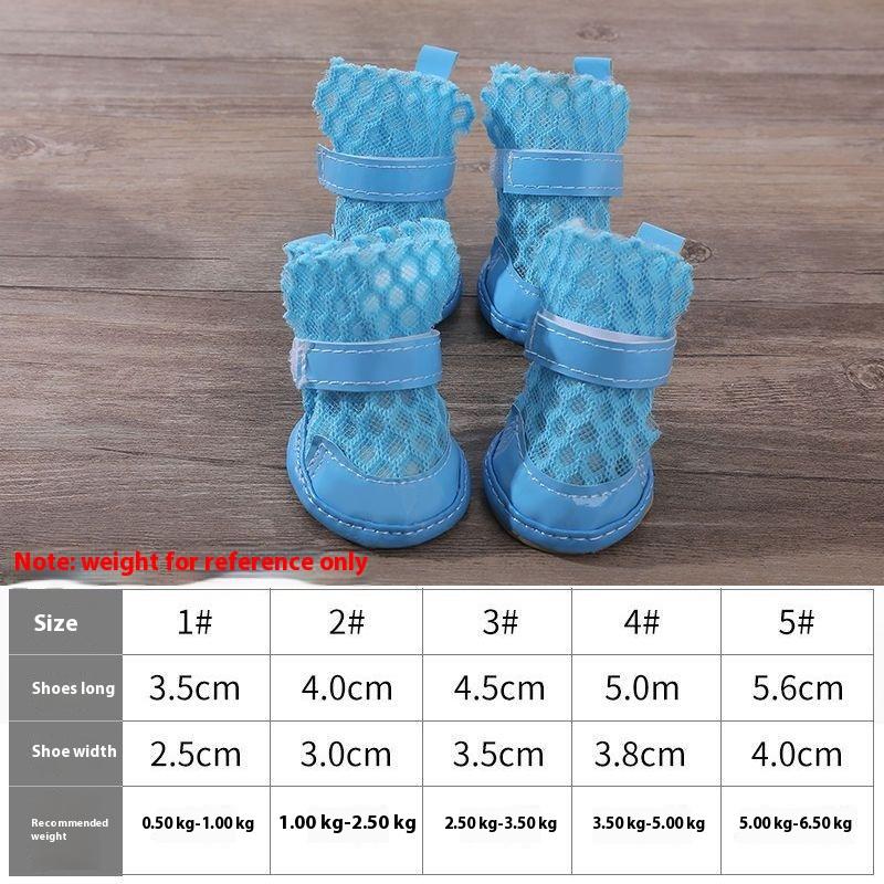 

Товары для животных Светоотражающие сандалии для домашних животных Летняя тонкая сетчатая обувь с защитой от падения No. 2