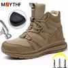 Large Size 50 Work Safety Boots Men Steel Toe Shoes Puncture-Proof Security Sneakers Protection Shoes Non-Slip Work Shoes Men
