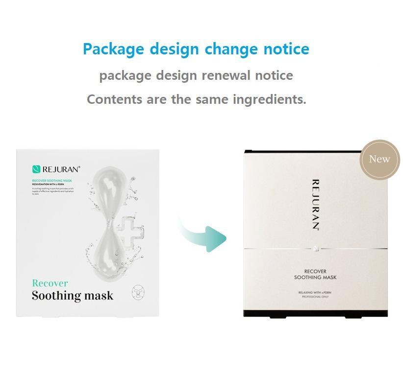 Rejuran Recover Soothing Mask Pack 1 Box (5P) PDRN Regeneration Pack, 1 Unit