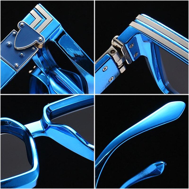 SHAUNA Ins Popular Fashion Square Colorful Sunglasses Women Retro Brand Designer Mirror Eyewear Shades UV400 Men Sun Glasses