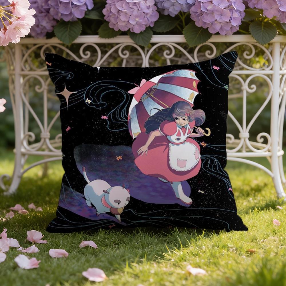 B-Bee And P-Puppycat Cushion Cover Home & Car Dual-Scene Pillow Cover: Reversible for Premium Comfort