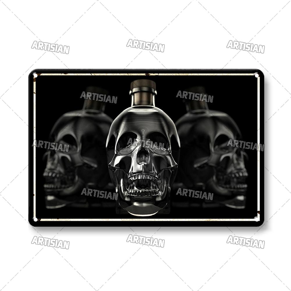 Wodka-Metallschilder, Dekoteller, Wein-Metallschild, Retro-Metallposter, Alkohol-Wandteller, Heimbar, Studio, Industrie-Dekor