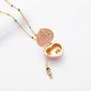 Openable Heart Charm Necklace Heart Box Pendant With Mini Figurine 1 Pc
