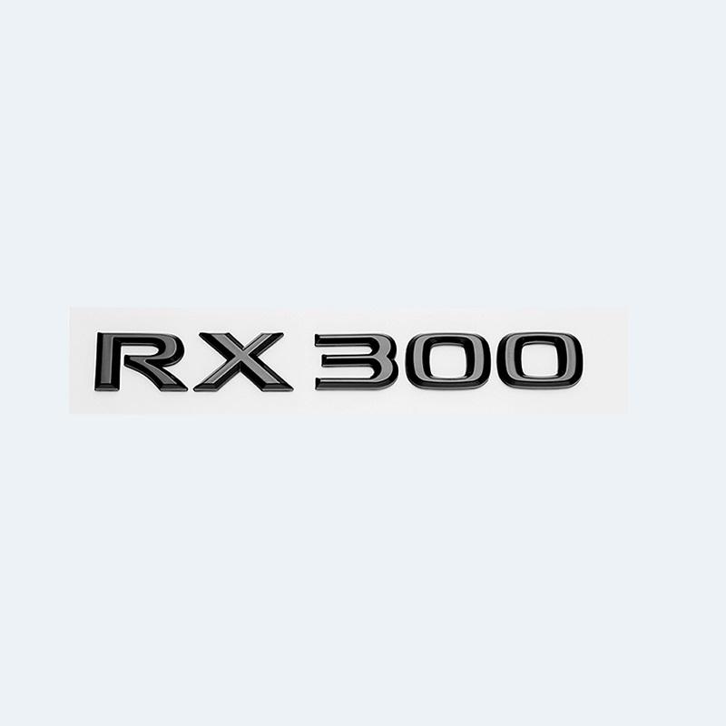 3D ABS Gloss Black Car Rear Trunk Badge Sticker For Lexus RX Series RX200t RX270 RX300 RX350 RX450h RX450hL HYBRID Emblem