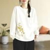 Pullover Pocket Sweatshirt Women's Autumn and Winter New Literary Western Style Versatile Top