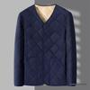 Men's Thickened Velvet-Lined Cotton Jacket for Cold Protection - Winter Warmth, Middle-Aged & Elderly Dad's Style