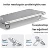 Zinc Alloy Mini Laptop Stand - Portable Cooling Riser Pad