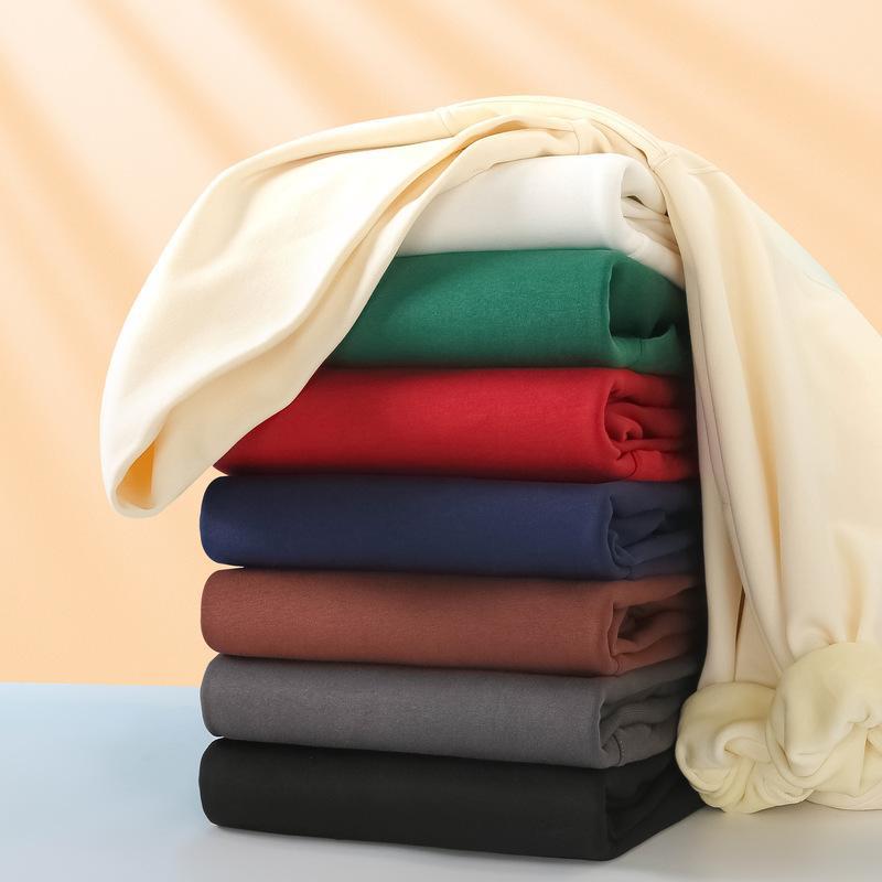Unisex Trendy Heavyweight 480g Cotton Fleece-Lined Hoodie – Autumn/Winter Drop Shoulder Pullover