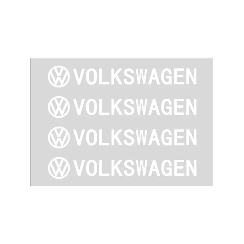 For VOLKSWAGEN VW 2025 For VW POLO 4Pcs Car Door Handle 3D Stickers Tire Rear View Mirror Decals For Volkswagen CC Golf 4 6 7 GT