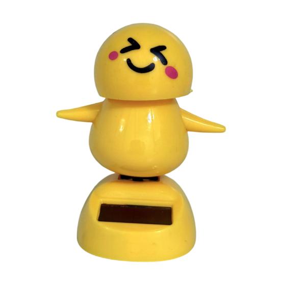 Solar Car Dashboard Toy, Funny Nodding Bobblehead, Auto Swing Shaking Figure for Vehicle Office Desk, Cute Cartoon B