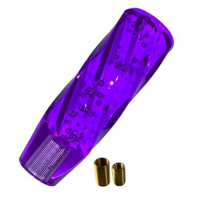 Crystal Bubble Shift Knob for Universal Custom with Adapter Trucks, MT/AT, Dress-Up (Purple, 15cm)
