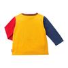 MIKI HOUSE Long Sleeve T-Shirt with Logo, for Boys and Girls, Baby, Kids, School, 10-5234-579, 130cm, Yellow