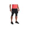 Under Armour Codzienne sportowe spodenki dwa w jednym do biegania slim fit męskie spodenki czarne 1361526-001