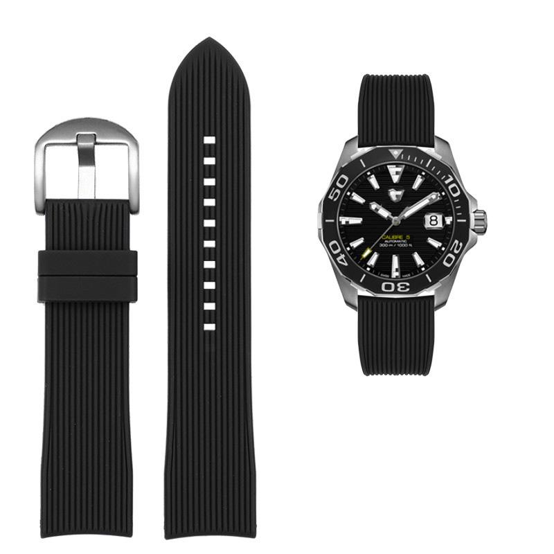 Classic Arc Interface New Waterproof Silicone WATCH Band for Huawei Samsung Watchband 20mm 22mm Rubber Strap for Mido Tissot Omega